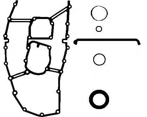 Uszczelka przedniej pokrywy silnika, zestaw 11147566411 BMW