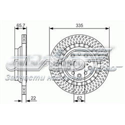 Tarcza hamulcowa tylna 0986479T34 Bosch