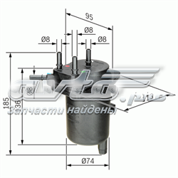 0450907013 Bosch filtr paliwa