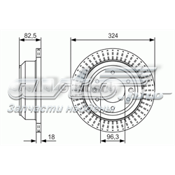 0986479U29 Bosch tarcza hamulcowa tylna