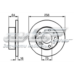 0 986 479 B24 Bosch tarcza hamulcowa przednia