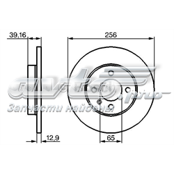 0986479B30 Bosch tarcza hamulcowa przednia