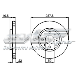 0 986 479 B43 Bosch tarcza hamulcowa przednia