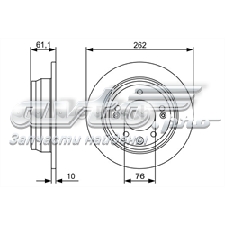 0 986 479 C14 Bosch tarcza hamulcowa tylna