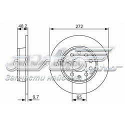 0986479C20 Bosch tarcza hamulcowa tylna