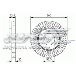 0986479T88 Bosch tarcza hamulcowa przednia