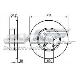 0 986 479 B31 Bosch tarcza hamulcowa tylna