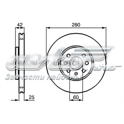 0 986 479 B68 Bosch tarcza hamulcowa przednia