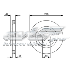 0986479C04 Bosch tarcza hamulcowa przednia