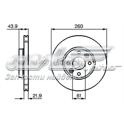 0986479B73 Bosch tarcza hamulcowa przednia