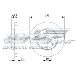 0 986 479 C01 Bosch tarcza hamulcowa przednia