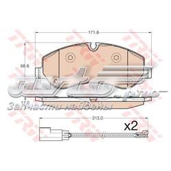 Klocki hamulcowe przednie tarczowe 1842632 Ford