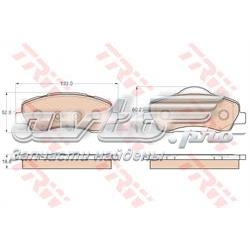 Klocki hamulcowe przednie tarczowe 1610699280 Peugeot/Citroen