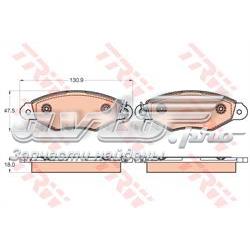 Klocki hamulcowe przednie tarczowe TRW GDB2024 cena, od 24,36 USD