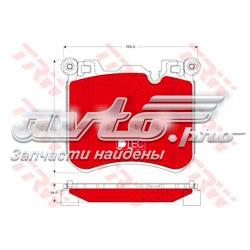 Klocki hamulcowe przednie tarczowe 34116858540 BMW