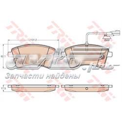 Klocki hamulcowe przednie tarczowe TRW GDB1941 cena, od 26,33 USD