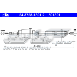 Linka sprzęgła Volvo 240 P242, P244