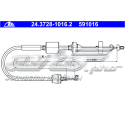 Linka sprzęgła Renault (RVI) 7701421960