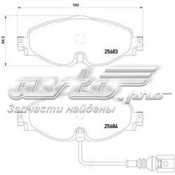 Klocki hamulcowe przednie tarczowe Brembo P85126 cena, od 40,23 USD