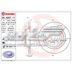 Tarcza hamulcowa tylna 562955JC Jurid/Bendix
