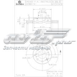 09.3090.20 Brembo tarcza hamulcowa przednia