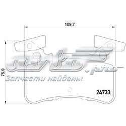 Okładziny (klocki) do hamulców tarczowych tylne Brembo P50110 cena, od 56,14 USD