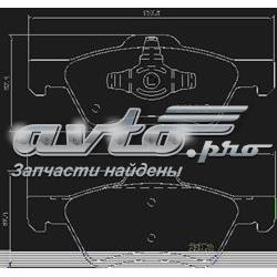 Klocki hamulcowe przednie tarczowe Brembo P24159 cena, od 38,71 USD