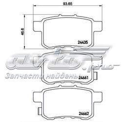Okładziny (klocki) do hamulców tarczowych tylne Brembo P28072 cena, od 22,42 USD