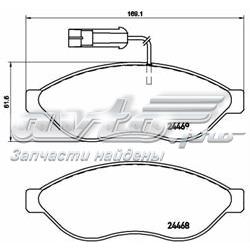 Klocki hamulcowe przednie tarczowe Brembo P23143 cena, od 38,05 USD