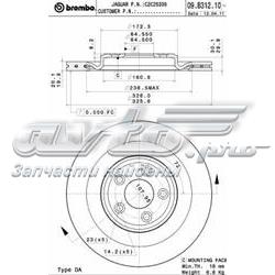 Tarcza hamulcowa tylna Brembo 09B31211 cena, od 83,70 USD
