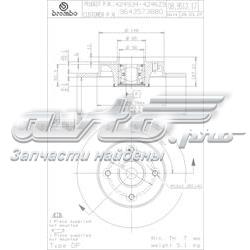 08.9512.17 Brembo tarcza hamulcowa tylna