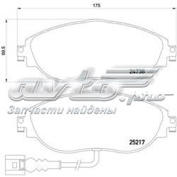 P 85 131 Brembo klocki hamulcowe przednie tarczowe