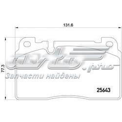 P85122 Brembo Klocki hamulcowe przednie tarczowe