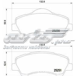 Klocki hamulcowe przednie tarczowe Brembo P61113 cena, od 27,07 USD