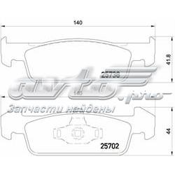 Klocki hamulcowe przednie tarczowe 8660005117 Renault (RVI)