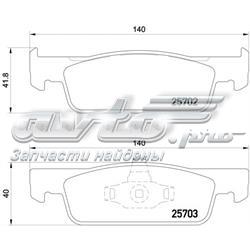 Klocki hamulcowe przednie tarczowe Brembo P68059 cena, od 19,41 USD