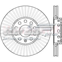 561548JC Jurid/Bendix tarcza hamulcowa przednia