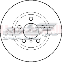 561551JC Jurid/Bendix tarcza hamulcowa przednia