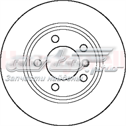 562090JC Jurid/Bendix tarcza hamulcowa przednia