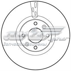 562641JC Jurid/Bendix tarcza hamulcowa przednia