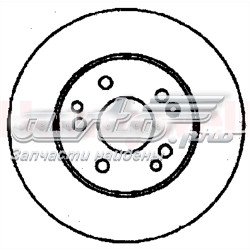 561333JC Jurid/Bendix tarcza hamulcowa tylna