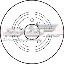 562188JC Jurid/Bendix tarcza hamulcowa przednia