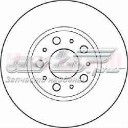 562244JC Jurid/Bendix tarcza hamulcowa przednia