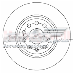 562258JC Jurid/Bendix tarcza hamulcowa tylna