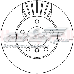 562313JC Jurid/Bendix tarcza hamulcowa przednia