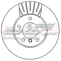 562317JC Jurid/Bendix tarcza hamulcowa przednia