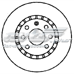 561488JC Jurid/Bendix tarcza hamulcowa przednia