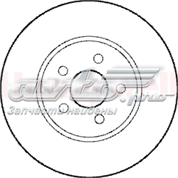 562180JC Jurid/Bendix tarcza hamulcowa przednia