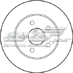 562193JC Jurid/Bendix tarcza hamulcowa tylna