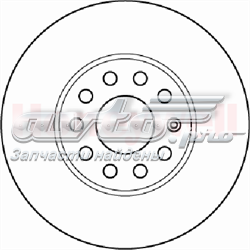 562235JC Jurid/Bendix tarcza hamulcowa przednia